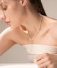 Jnui Wave Circle Necklace Silver 44Cm
