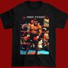 NUOVA T-shirt nera con firma di Mike Tyson 2024 Unisex Tutte le taglie 1F1246