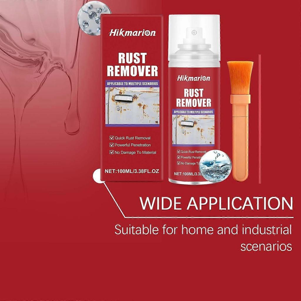 Limited time!!Hikmarion Rust Removal Kit Metal Rust Removal Effective Cleaning Decontamination Renovation Polishing Car Clean Maintenance