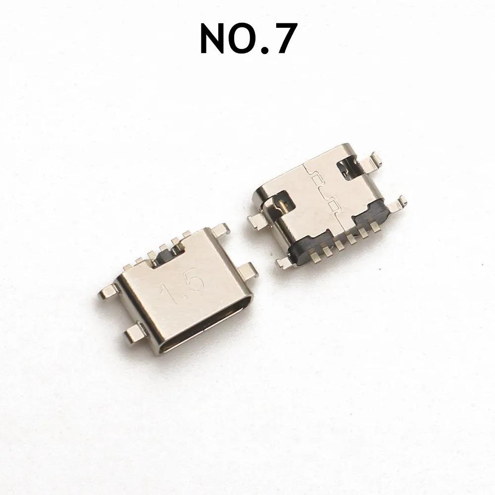 100Pcs/Lot 16Pin USB Charging Dock Connectors Mix 6Pin USB Charging Port Repair Kits Mobile Phone