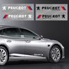 2 Stück Auto 3D Aufkleber Auto Seitenkarosserie Sport Aufkleber Abziehbilder Auto Zubehör Für Peugeot 308 408 508 RCZ 208 3008 2008 206 207 108 406 407 408 306 307