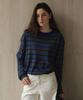 Seutyudioaenpaleukeu Multi Striped Knit_Grey