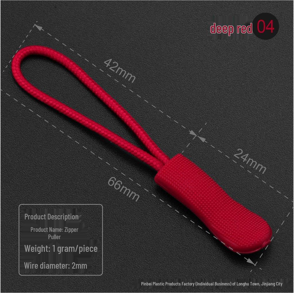 Black Caterpillar Zipper Pull: Popular Luggage Tail Rope Cord