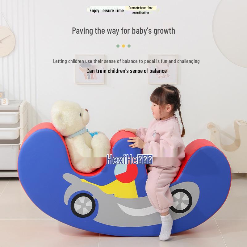 Sensory Integration Watermelon Rocking Horse - Soft Early Education Rocker for Kindergarten and Indoor Play