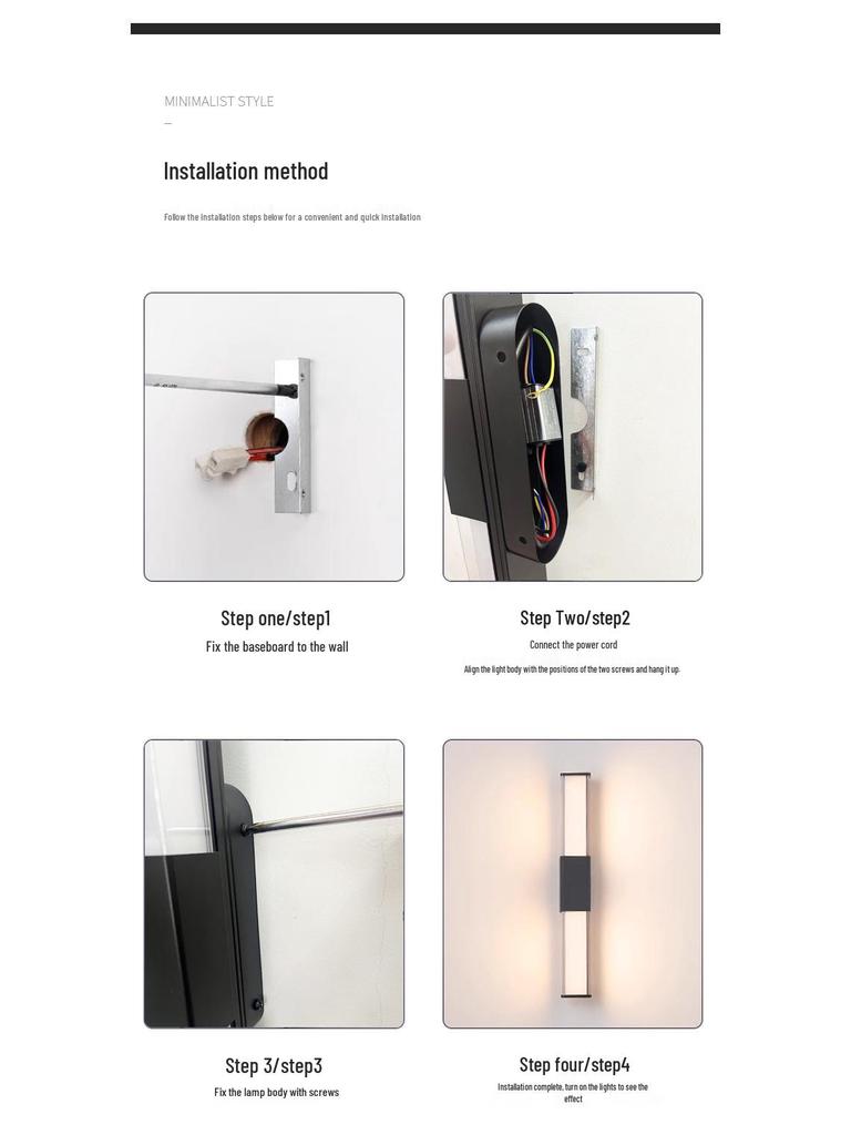Waterproof Outdoor Wall Light for Courtyard, Corridor, Villa, Balcony, and Bedroom.