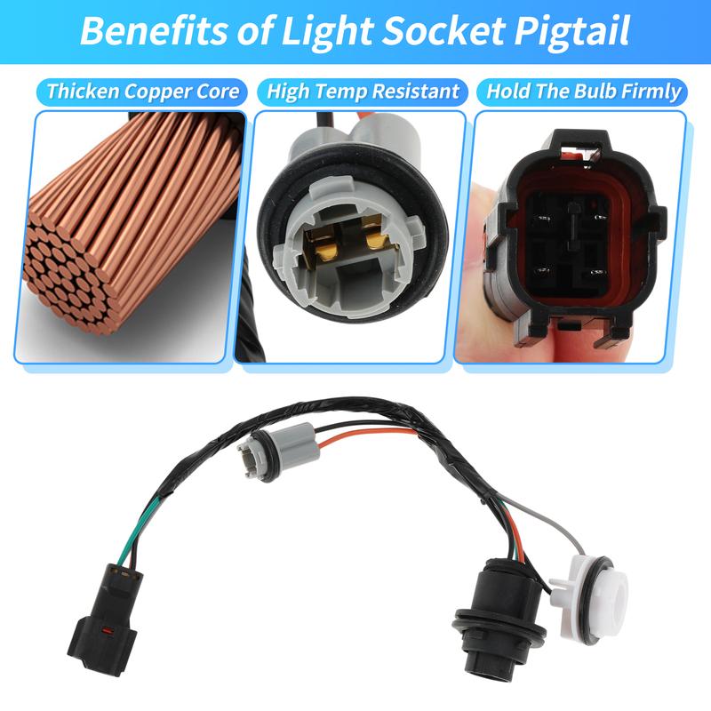 X Autohaux Tail Light Socket Wiring Harness for Hyundai Tucson 2015-2018 No.92480-D3010