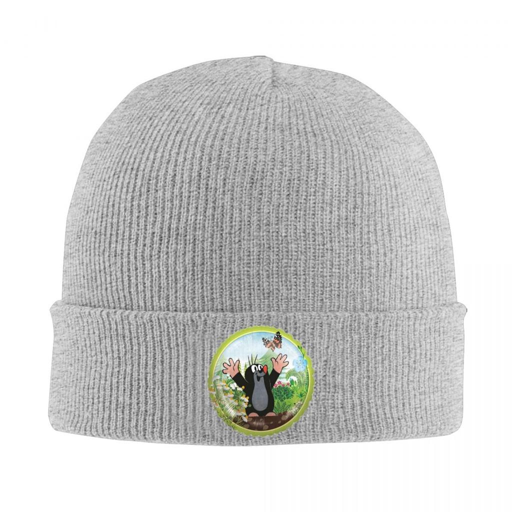 Mole Happy Krtek Warm Knitted Cap Winter Knit Bonnet Hat Skullies Beanies Hip Hop Caps for Unisex