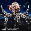 Creative Series Machinery Octopus Animal Life Set Building Blocks Brick with Light Marine Organism Model Kid Assembly Toy Gifts