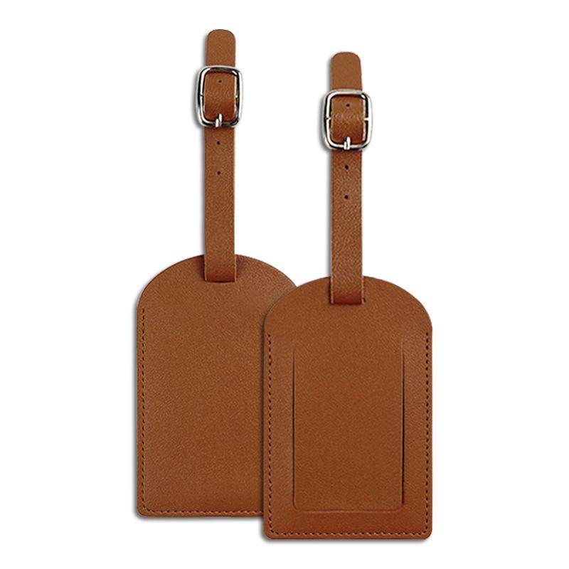 Etichetta per Bagaglio a Flip in Pelle PU Disponibile: 23 Stili, Carta d'Imbarco Spessa con Carta Firma Stampata
