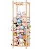 Wooden Plush Toy Storage Rack for Children's Room - Solid Wood Shelf for Dolls and Figures