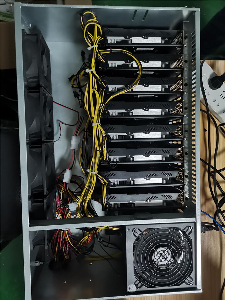 2600W Modular Power Supply For Coin Mining 8 Graphic Cards 96% Conversion Rate