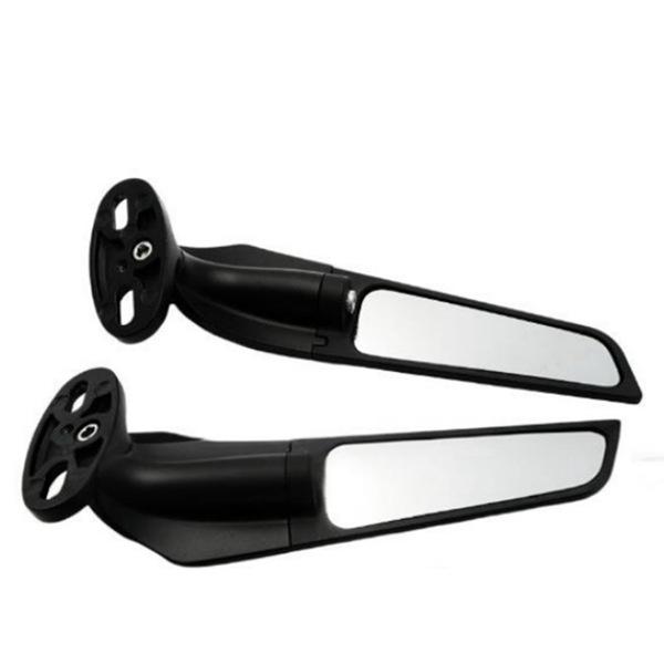 1 Pair Folding Rearview Mirrors for Kawasaki, Suzuki, Honda Motorcycles & Sports Cars