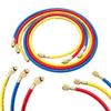 3PCS Refrigerant Charging Hose 600-3000PSI 1/4" Thread Fits for R12 R22 R134A Car Air Conditioning HVAC Charging Manifold Gauge