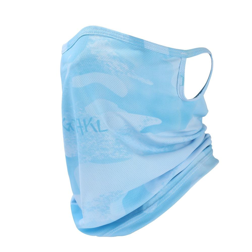 UV Protection Sunshade Veil Face Cover Ear Hanging Ice Silk Face Mask Sunscreen Face Mask  Fishing