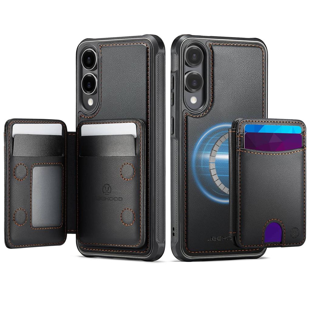 For Samsung Galaxy S25 Edge S25 S24 S23 S22 S21 S20 Ultra Case Wallet with Magnetic, RFID Blocking Card Holder 2 in 1 Detachable