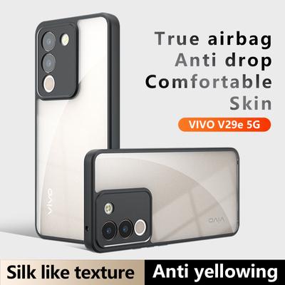 Pro vivo V40 V30e V30 V29 V29e Lite Pro Matte Anti otisky prstů Průhledná barva Nárazuvzdorné pouzdro TPU proti pádu Nežloutnoucí Skořápka zadního krytu