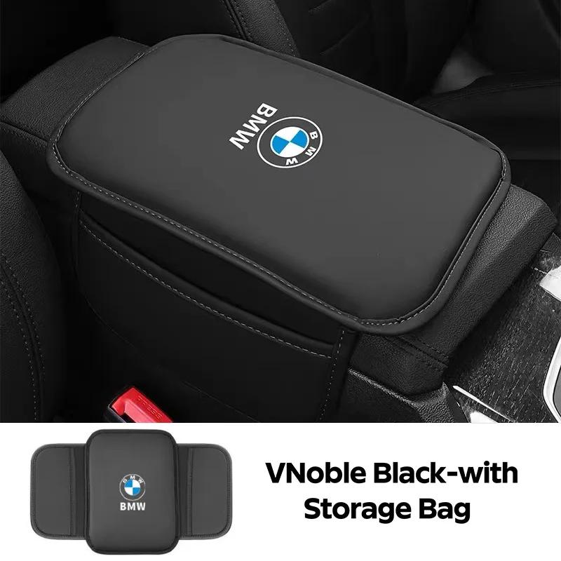LREFV1 New 2025 Car Armrest Box Pad Leather Auto Armrest Mat Car Accessories for BMW M Power Performance M3 M5 X1 X3 X5 X6 E46 E39 E90