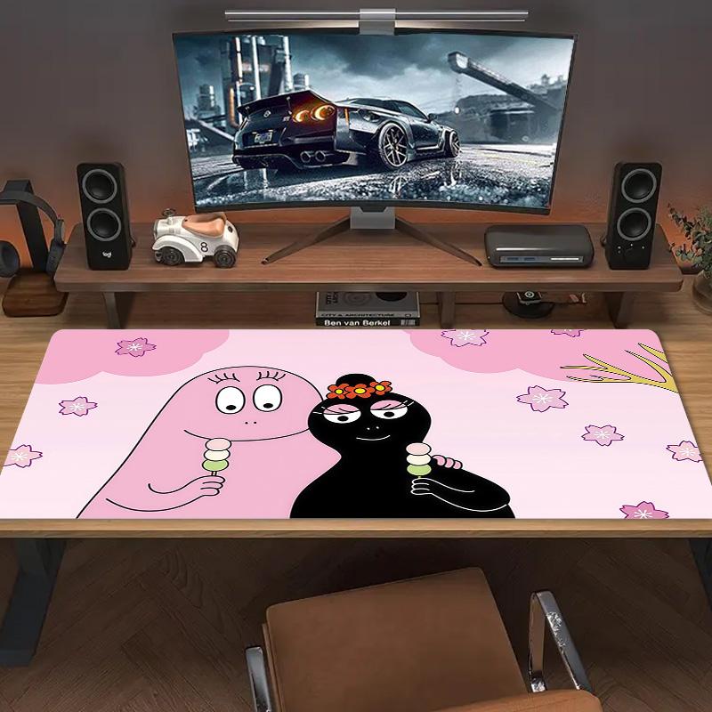 Barbapapa3 Print  Cushion Non-slip Laptop Tablet Big Mousepad XXL Mat Mini PC Playmat With Lock edge