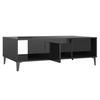  Coffee Table, Black, High Gloss, 103.5x60x35 Cm
