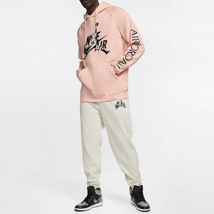 Jordan Jumpman Classics Fleece Pullover Hoodie Men Tops Pink BV6011-648