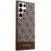 Guess Guhcs24Lg4Glbr S24 Ultra S928 Brązowy/Brown Hardcase 4G Stripe Collection