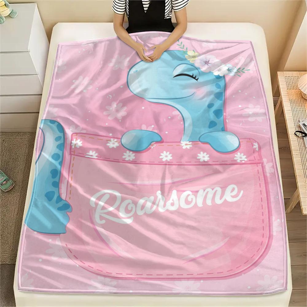1 Stück Flanelldecke mit Cartoon-Druck, Hohe Qualität, Bequem für alle Jahreszeiten, Heimdekoration, Wärme und Komfort, Perfekt als Weihnachts- oder Geburtstagsgeschenk