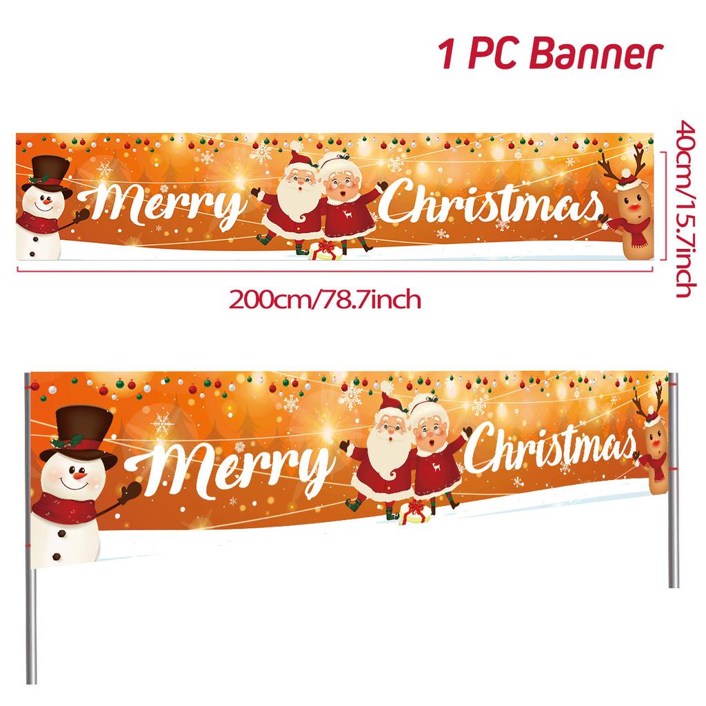 Christmas Outdoor Banner Merry Christmas Decoraton For Home 2025 Cristmas Outdoor Decor Xmas Navidad Noel Happy New Year 2025
