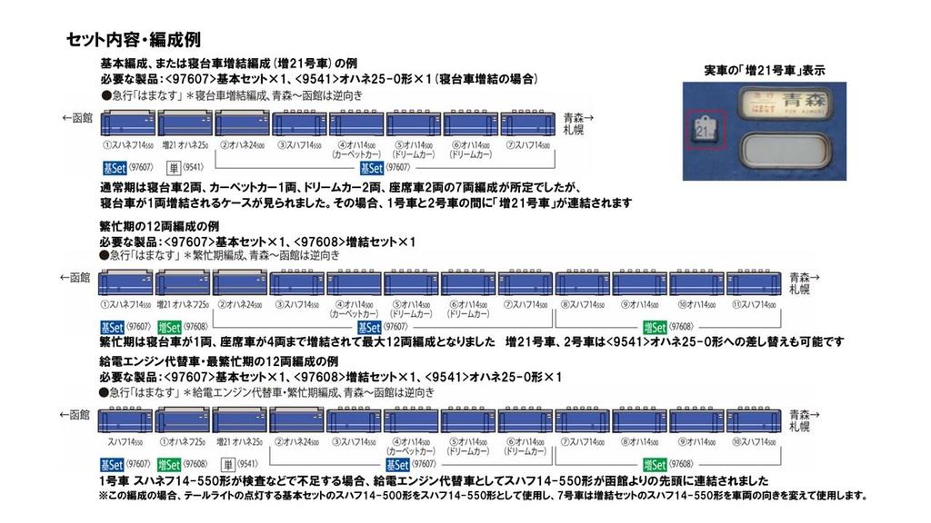 TOMYTEC TOMIX N Gauge JR 14 500 Series Hamanasu Basic Set Railway Model Passenger Car 97607