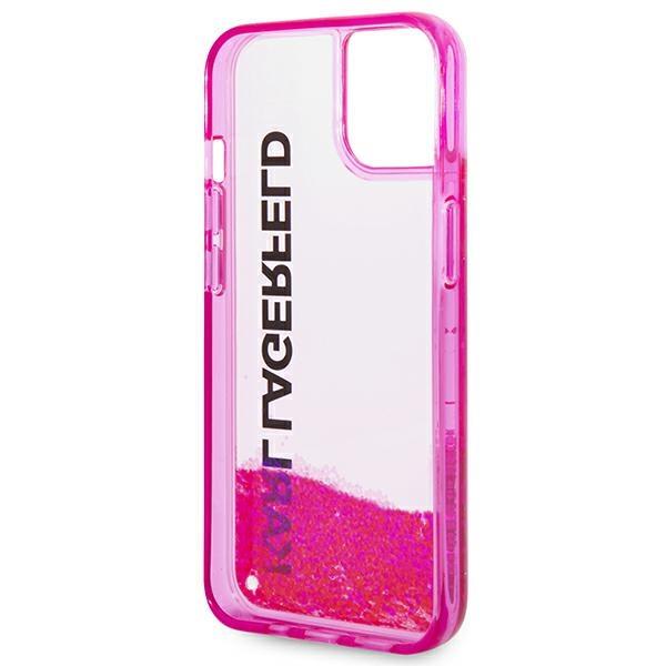 Karl Lagerfeld KLHCP14MLCKVF iPhone 14 Plus / 15 Plus 6.7" pink hardcase Liquid Glitter Elong