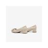 Bestto Einfache Damen-Pumps mit Metallschnalle und klobigem Absatz