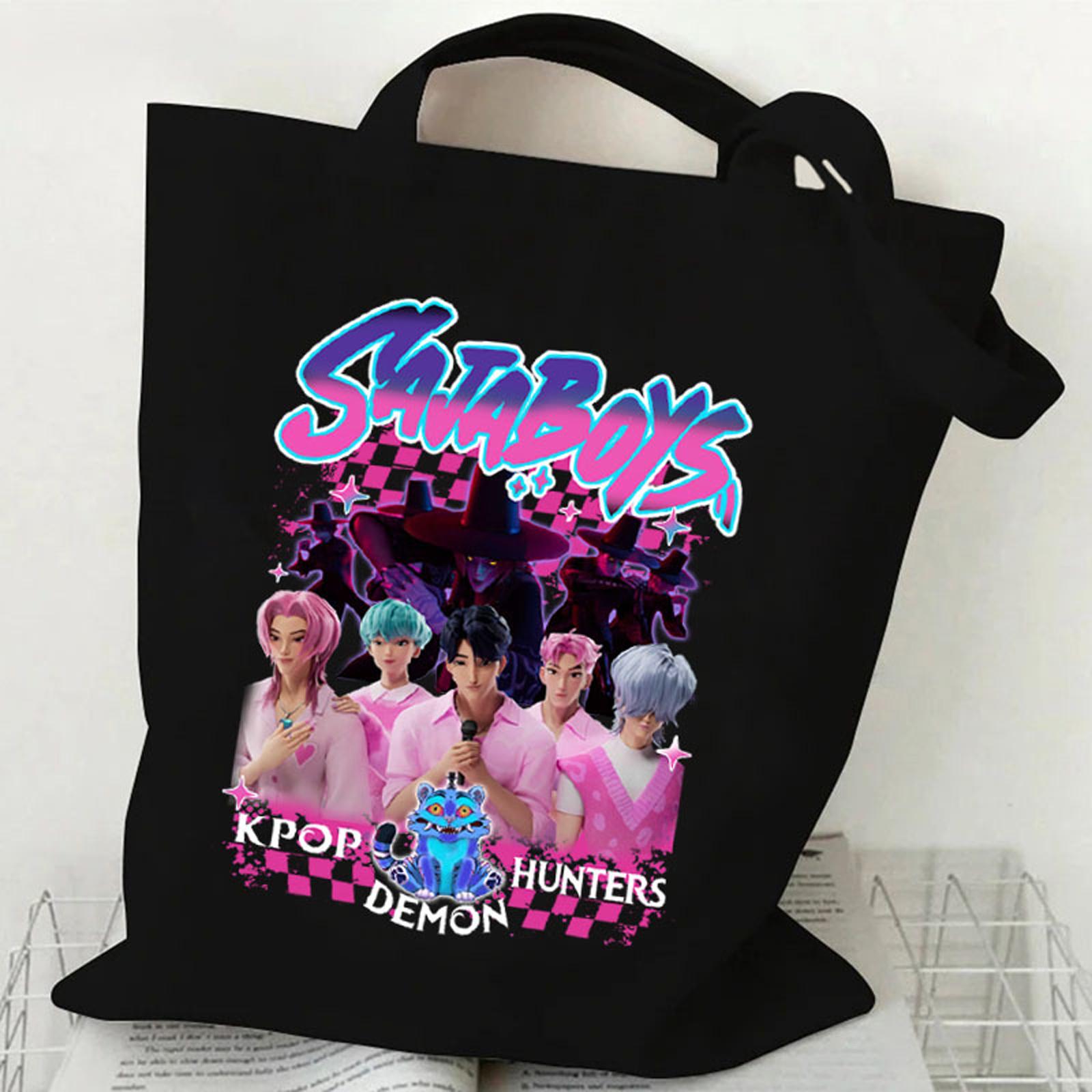 

Hunters Surrounding Printed Canvas Shopping Tote Bag With Large Capacity One Size