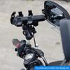 M8/M10 Screw Motorcycle Handlebar Mount Rearview Mirror Ball Head Clamp Base Stainless Steel Phone Holder Handlebar Bolt Bracket