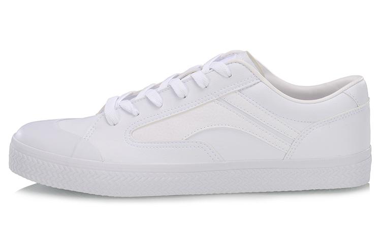 Li Ning Wave Wear resistant And Lightweight Low top Skateboard Shoes Men s White AGCP163-2 43.5