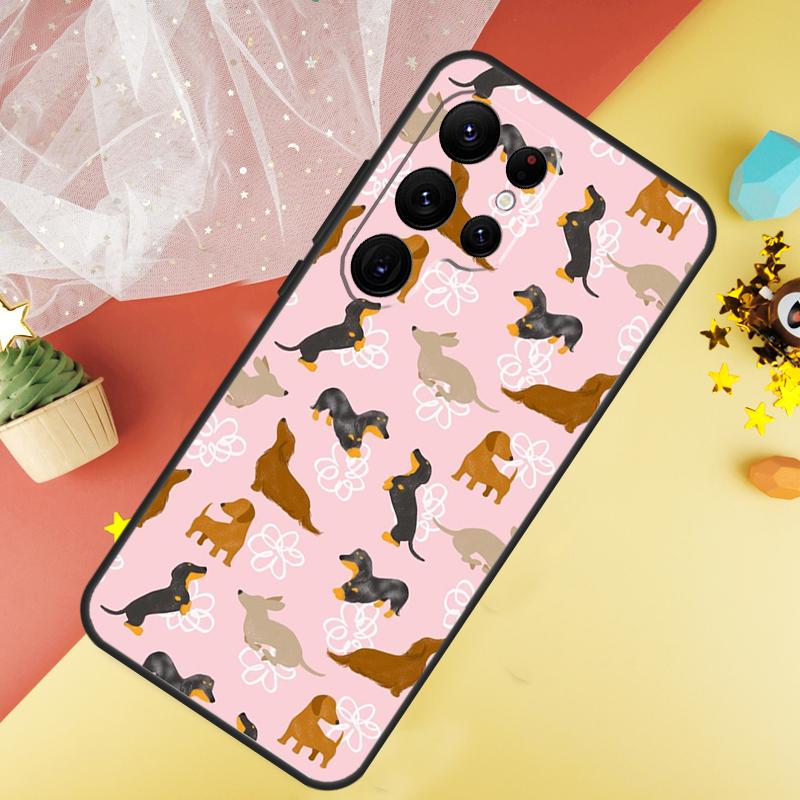 Dachshund Dackel Dog Phone Case For Samsung Galaxy S25 FE S23 S21 S20 S22 S24 S26 Ultra S10 S26 Plus Cover Coque