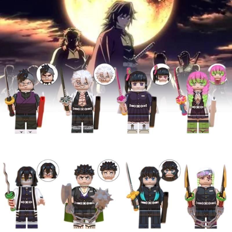 Prémiové kompatibilní stavebnice Demon Slayer Tanjiro Nezuko ABS plast