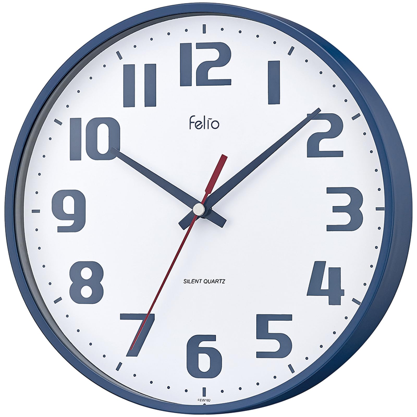 

MAG Felio Wall Clock Analog Churro Silent Continuous Second Hand Navy FEW182NB-Z