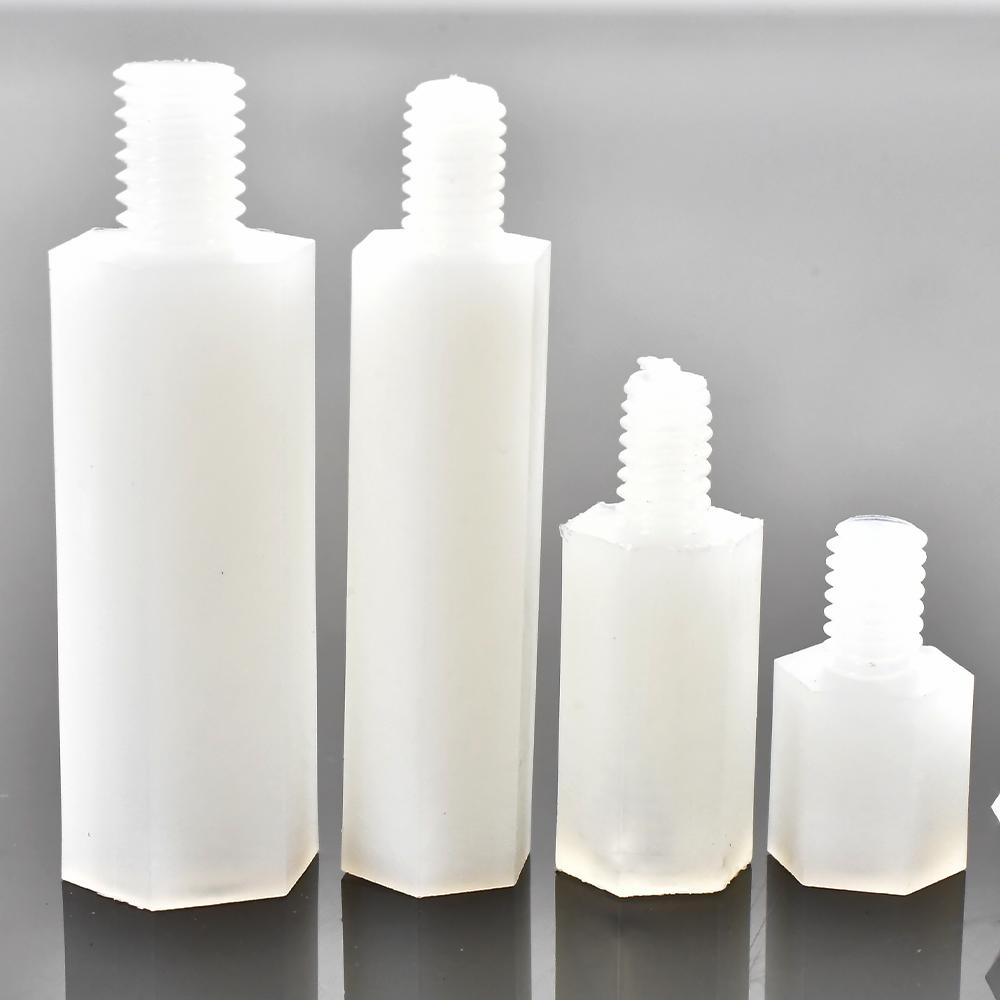 

10-50pcs Black/White Nylon Hex Standoff Screw Column Bolt M2 M2.5 M3 M4 M5 M6 PCB Plastic Hexagon Motherboard Bolt Spacing Screw M2 (Thread 6mm)&6mm (50pcs) білий