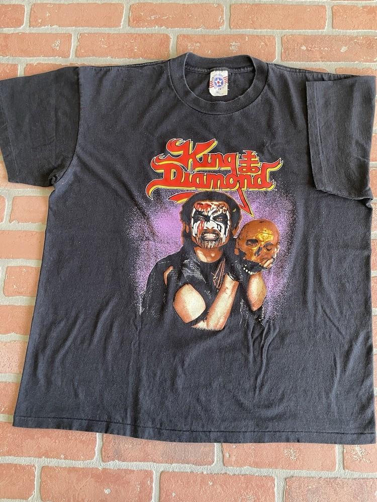 Винтажная футболка King Diamond Conspiracy Tour 1989 Репринт AN54156 Унисекс Футболка XXL