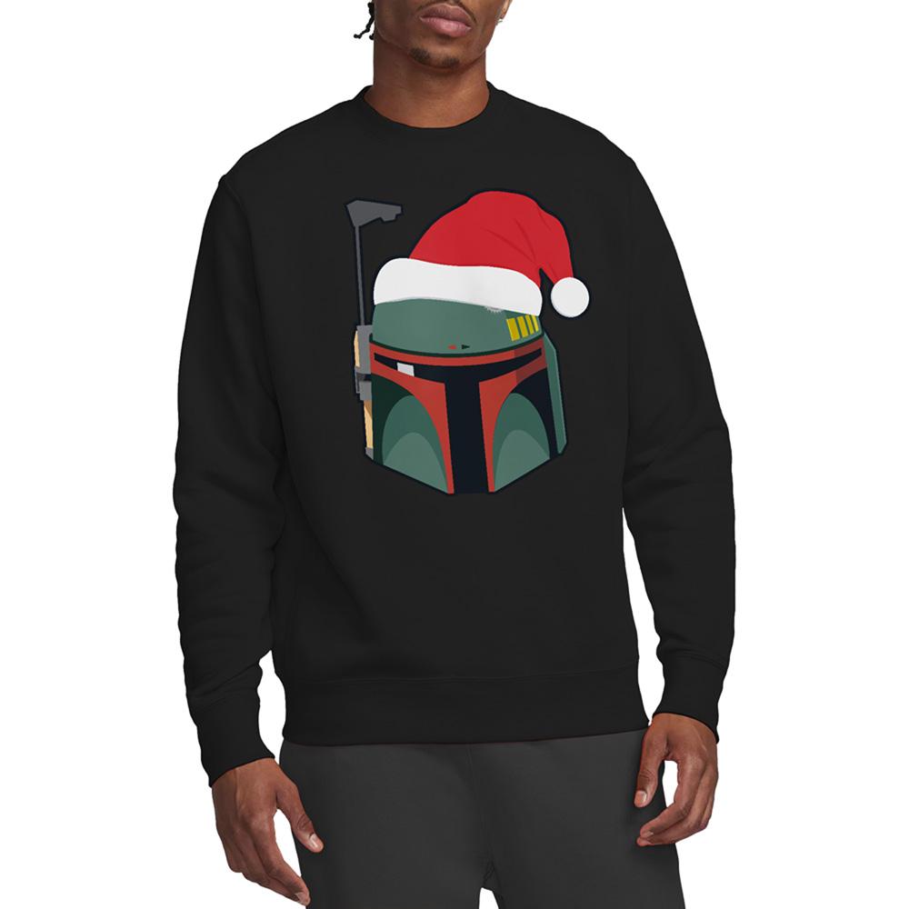 Star Wars Unisex Adult Boba Fett Santa Hat Christmas Sweatshirt