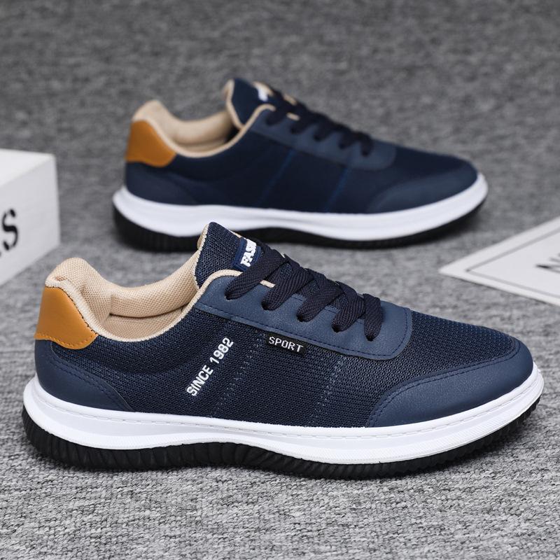 

Men s shoes summer new lace-up men s casual sports shoes fashionable breathable versatile mesh running shoes men 39