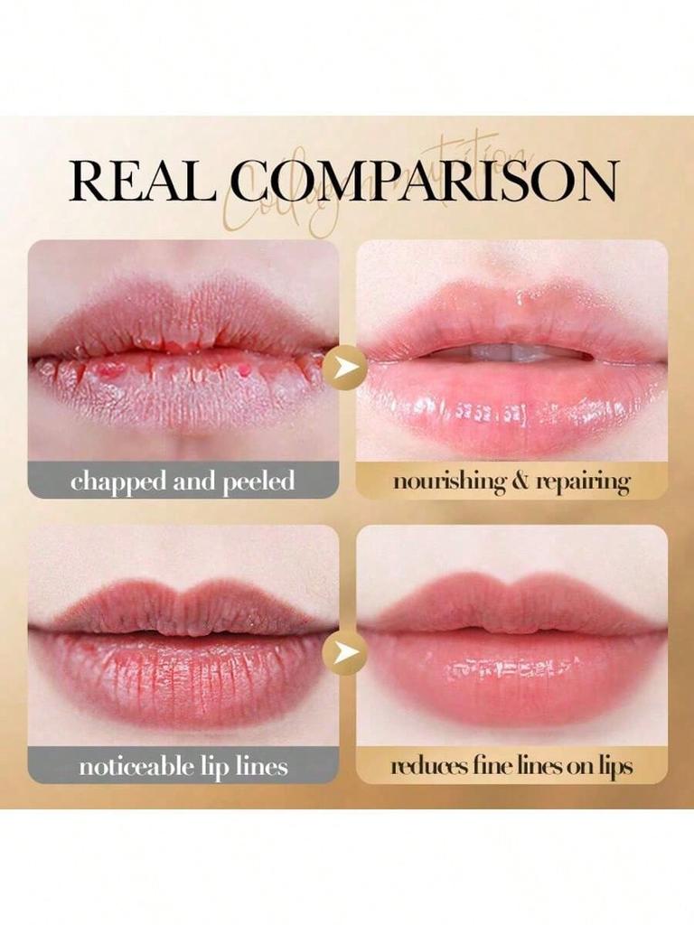1PC Collagen ANTI CRACKING LIP+ 1PC Coconut Lip Balm 2.7g Hydrating Moisturizing-Anti-Dry Chapped Li