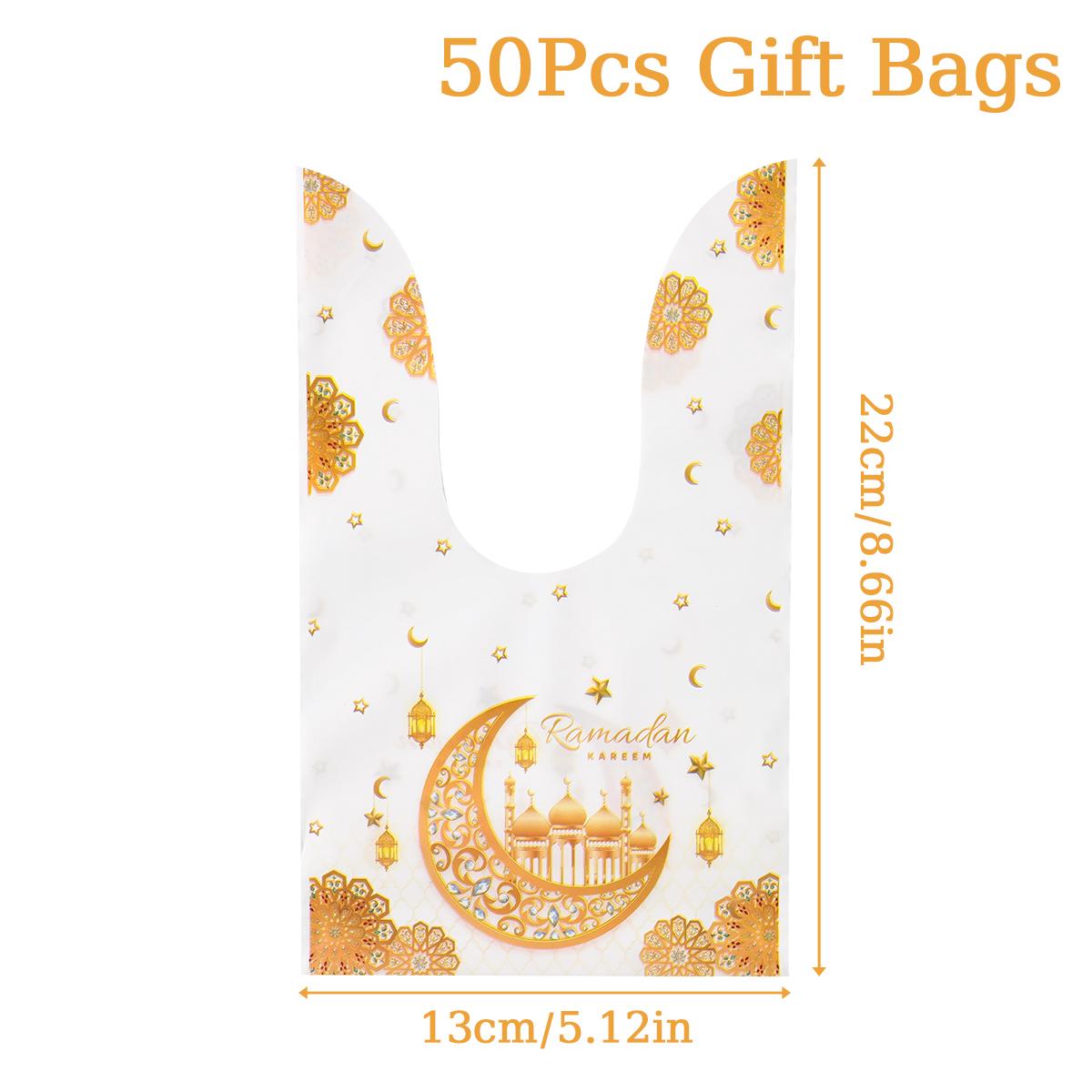 

Пакеты для конфет Ид Мубарак Подарочные пакеты для печенья Подарочные пакеты с ушками кролика Рамадан Карим Исламская мусульманская вечеринка Упаковка для выпечки Украшения 2024 As picture