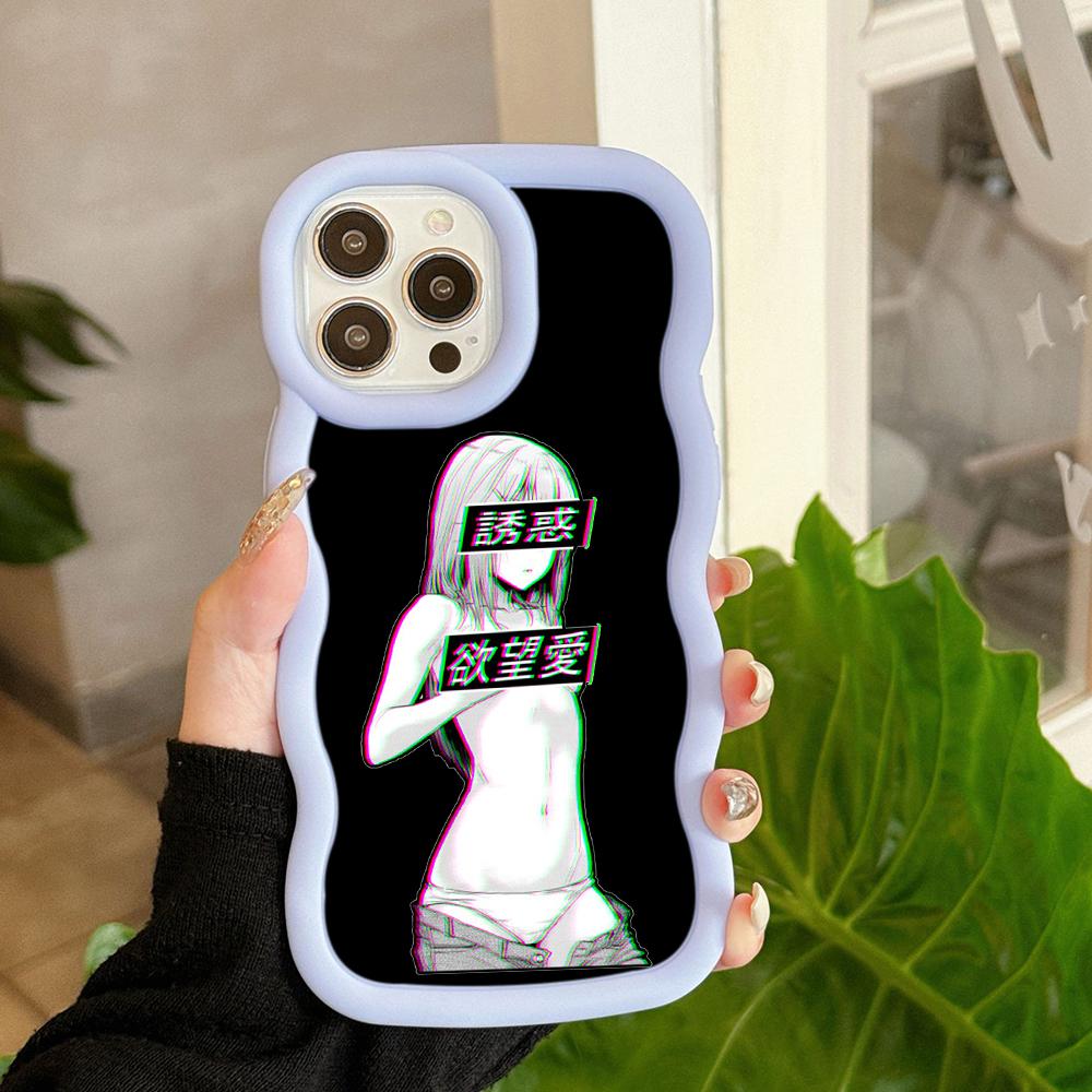 Ae81 Hentai Harajuku Anime Girl art Protective Phone Cases for Samsung S24 Plus S23 Ultra A14 A55 A06 Honor Motorola OnePlus Big Wave TPU Back Cover