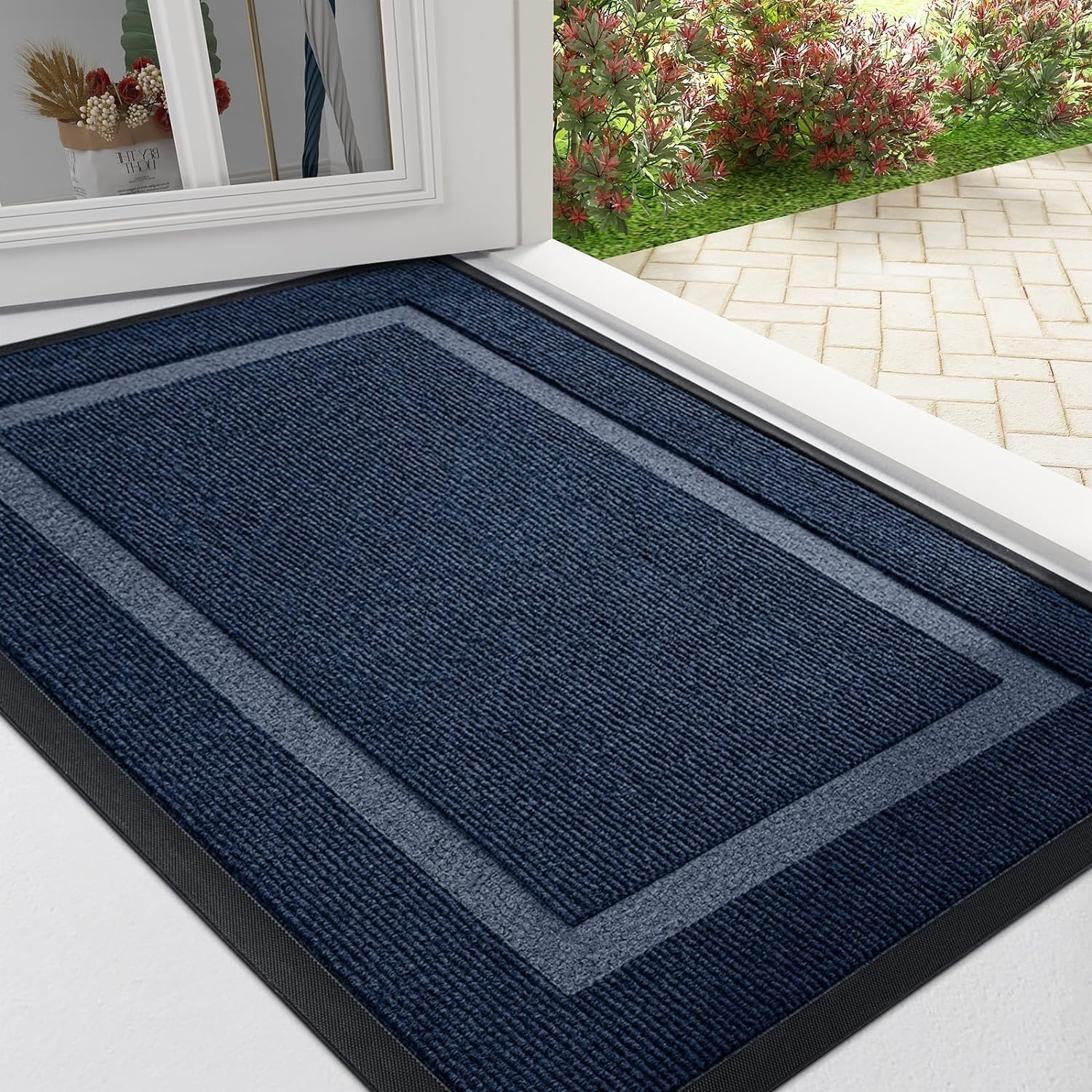 Nieuwe Waterdichte Deurmat Entree Antislip Kleurvast Deurmat Gemakkelijk Schoon te Maken Patio Veranda Entree Deurmat Alle Seizoenen 40x60cm