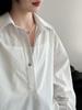 Lu Xi Women's Korean-Style Loose Silhouette Casual Shirt for Early Spring - Versatile 3758
