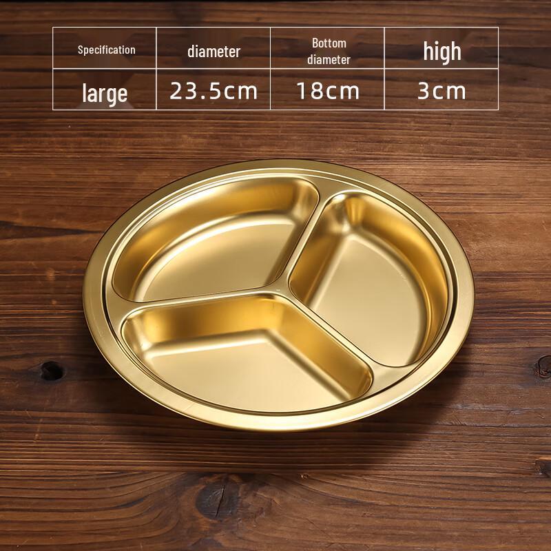 YunDuo 304 Stainless Steel Kids Divided Plate