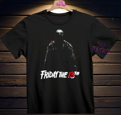 Jason Voorhees Piątek trzynastego Film Horror Koszulka Czarna S3XL Koszulka Unisex