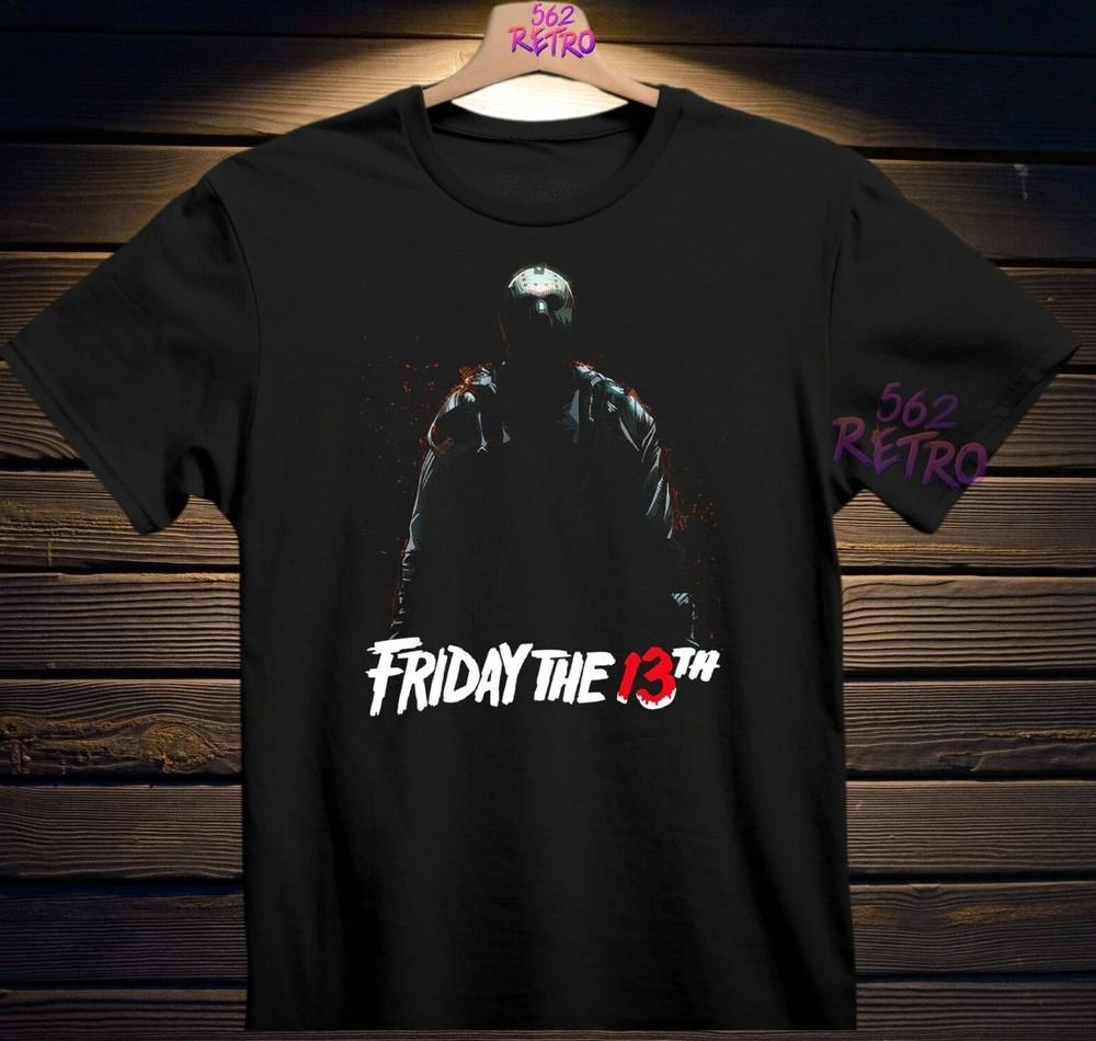 Jason Voorhees Friday The 13th Movie Horror TShirt Black S3XL Unisex T-Shirt XL