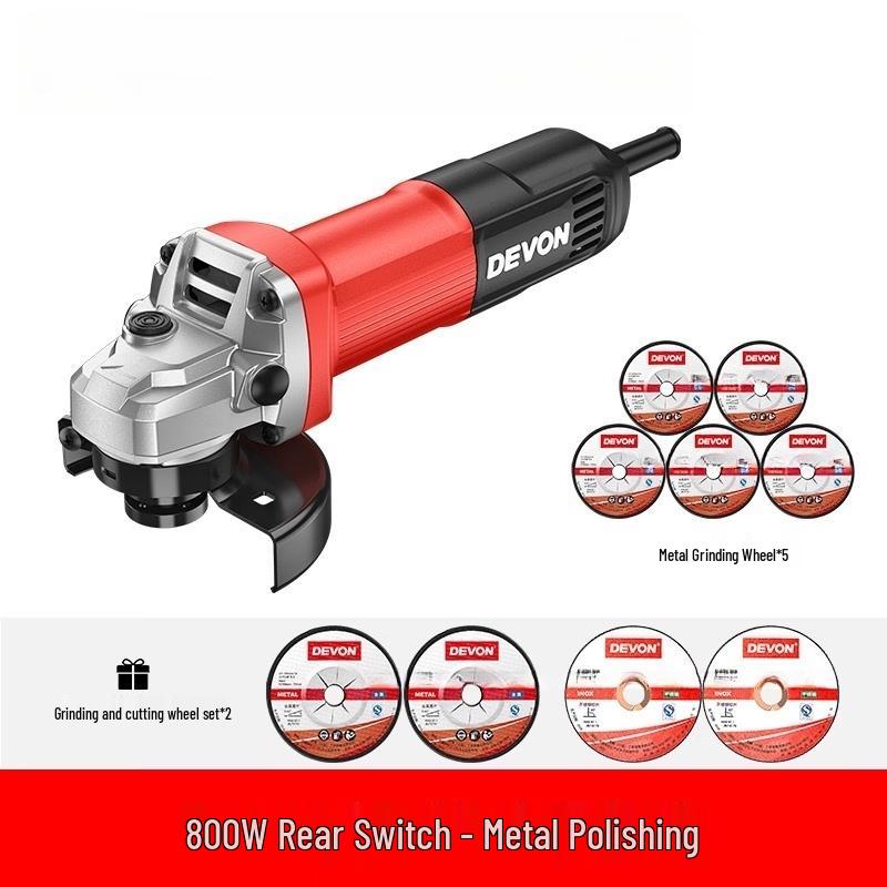 

TURBOSUN 800W Multi-Function Angle Grinder/Polisher CN plug (adapter included)