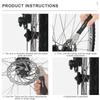 Bicycle Hydraulic Oil Disc Piston Push Bike Disc Rotor Alignment Tool Cycling Disc Brake Correction Wrench Adjustment Tool
